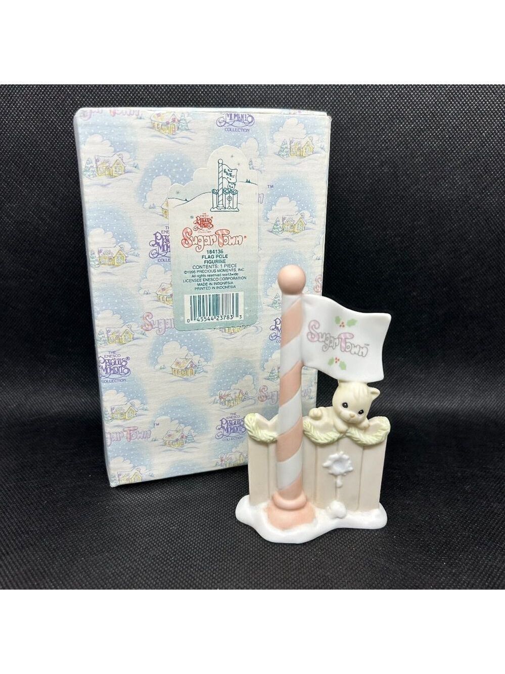 Precious Moments  Sugar Town "Flag pole" figurine